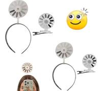 Chargement du bandeau créatif/épingle à cheveux, un bandeau de téléchargement de cerveau amusant et unique pour les femmes, abstrait art de charge de chargement de symbole de décolle (2)