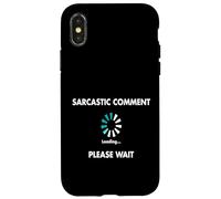 Chargement du commentaire Sarcastique Veuillez Attendre Coque pour iPhone X/XS