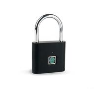 Chargement USB pour cadenas à empreintes digitales, serrure de porte étanche sans clé avec câble en acier inoxydable, pour armoires, bagages, vélos et sacs à dos, capacité de 10 empreintes digitales