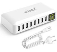 Charger Adapter 40 Watts Multiple Usb Charging Station With Led Display Multi-Socket Usb Mains Multi 5v 2a Charger For Iphone 15 Pro Max 14 13 12 11 Android Mobile Phones Etc