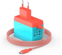 Charger Compatible with Switch,39W USB-C Fast Charger Compatible with Switch/OLED/Lite/Dock/Pro Co Type-C,Support TV Mode and Dock&Pro Controller,15V/2.6A