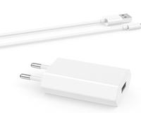 Charger For Iphone 11, 8, Se, Xr, 7, 7 Plus, Se 2020, 6, 6S, X, Xs, Xs Max, 10, 12, 13, 14, Ipad, Air Pods. 5V 1A Usb Ac Adapter With 2M Cable For Apple (White)
