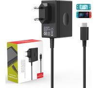 Charger for Nintendo Switch Console 45W AC Adapter for Nintendo Switch/Switch OLED/Lite,TV Mode 15V/3A Fast Charge with 1.5m/5ft Cable