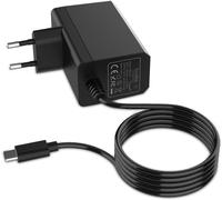 Charger For Ns Switch/Switch Lite/Switch Oled,Type-C Fast Charging Ac Adapter With 6 Feet Cable Power Supply 15v 2.6a Tv Stand Mode And Dock&pro Controller (Black)