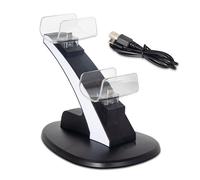 Charger Ps5 Manette Chargeur - Station De Chargement Avec Câble Compatible Pour Contrôleur Ps5 - Noir
