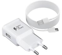 Charger Type C Fast Charge with USB C Cable 2M for Samsung Galaxy A15 A14 A13 A10 A04s A55 A35 A34 A33 A25 A23 A53 S10 S9 S8 S20 M14 M34 Telephone, Tablet, Mains Power Adapter