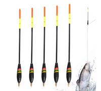Charges De Pêche | Ensemble De 5 Pièces Boe Pour La Truite Persian Crappie Spigole LuciOperca | Flottant Avec Une Pointe Fluorescente À Haute Visibilité | Accessoires De Pêche D'équipement Dans Le Lac