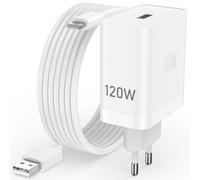 Chargeur 120 W avec 2 mètres Câble USB C pour Realme GT6 6T GT Neo6 GT7 Pro Racing 5G SUPERVOOC Adaptateur de chargeur charge flash prise et charge rapide câble pour Realme GT Neo6 SE GT5 Pro 11Pro +