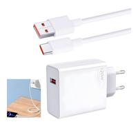 Chargeur 120W Rapide pour Xiaomi avec Câble USB C 1m, Adaptateur Secteur pour Xiao mi 14 13T/13/13 Pro/12/12 Pro/11/10/ pour Xiaomi Redmi Note 13/13 pro/12/12 pro/11/11 pro/10/9