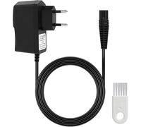 Chargeur 12V 0.4A pour Rasoir Électrique Br-aun Series 9, 8, 7, 6, 5, 3, 1, Câble d’Alimentation de Remplacement pour Modèles 9090cc, 8325, 5190cc, 3040s, 310s, 6010, 2675, 2838, 4739,Noir