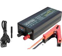 chargeur 12V, tension réglable de 0 à 15V, capacité de charge rapide, 100Ah pince crocodile, prise EU