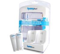 Chargeur + 2 batteries blancs pour Wii