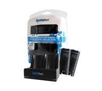 Pack 2 Batteries + Chargeur Wiimote Compatible Motion Plus - Noir Hobbytech