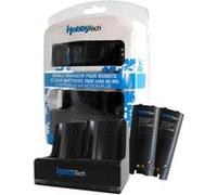 Pack 2 Batteries + Chargeur Wiimote Compatible Motion Plus - Noir Hobbytech