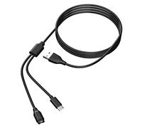 Chargeur 2 en 1 pour téléphone portable USB-C et montre de sport Black