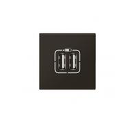 Legrand Prise Mosaic 2x USB Type-A 2,4 A 12 W 2 modules Noir mat