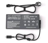 Chargeur 240W Compatible avec ASUS ROG Zephyrus G14 G16 GA403 GA605 GU605 Flow Z13 GZ302 GZ302EA-DS96 GA403UI-XS96 GA605WV-XB96 GU605MZ-XS96 Câble Adaptateur rectangulaire pour Ordinateur Portable