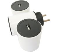 Chargeur 2xusb 2,1a Modulowatt + 1p 16a-