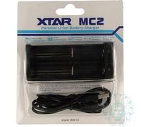 Chargeur d'accu - Xtar - MC2 - Rechargeable - Noir - 2 Piles Simultanément
