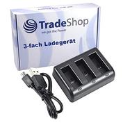 Chargeur 3 compartiments de haute qualité pour batteries Li-ion comme SPCC1B, ACBAT-001 pour caméra numérique GoPro Max 360° - Remplace BC-GP7C / station de chargement