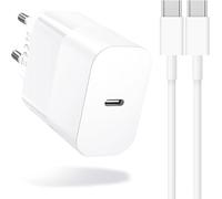 Chargeur 30W USB C, Adaptateur pour iPad & iPhone, Chargeur à Chargement Rapide USB, Compatible avec Les Séries iPhone 17/16/15 (avec Câble USB-C de 2 m)