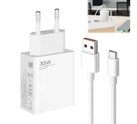 Chargeur 33W, Chargeur Charge Rapide avec Câble USB C de 2M, Charge Rapide 33W Type C pour Mi 13 12 Pro 11 Note 12 12S 11 11Pro 10 Poco X4