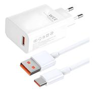 Chargeur 33W pour Xiaomi,Chargeur Charge Rapide pour Redmi et Cable USB C 2M 6A,Charge Turbo Type C Compatible avec Xiaomi Redmi Mi 13 12 Pro 11 Redmi Note 12 12S 11 11Pro 10 Poco X4