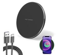 Chargeur 35W Induction Compatible avec iPhone 15 14 13 12 11 XS XR Pro Max, AirPods 2 3 Pro, Sam-Sung Galaxy S24 S23 S22 S21 S20 Note 10 S10, Charge Induction Sécurisée avec Câble USB-C Inclus
