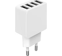 Bigben Connected Chargeur 4 ports USB-A 5,4 A FastCharge Blanc