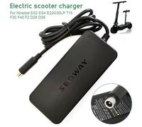Chargeur 42V 1.7A Scooter électrique - pour Xiaomi M365/Pro - Ninebot ES2 ES4 E22 G30LP T15 F30 F40 F2 D28 D38 - prise EU - Original