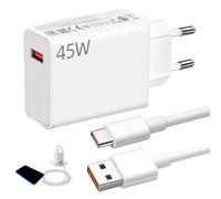 Chargeur 45W pour Xiaomi, 45W Chargeur pour Redmi Charge Rapide Turbo avec Câble USB C 2m pour Xiaomi Redmi Note 13 12 11 10 Pro 13X POCO M6 X5 M5s M4 X3 F3 Mi 11 10T Lite Mi Pad 7 6 5