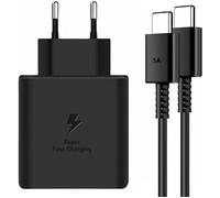Chargeur 45W Super Charge Rapide pour Samsung Galaxy S24+,S24 Ultra,Tab S8 Ultra,Prise Secteur USB C Adapteur avec 5A Câble (Noir)