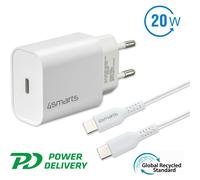 Chargeur 4smarts 20W + câble USB-C de 1,5 mtr.