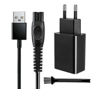 Chargeur 5 V compatible avec les rasoirs Philips OneBlade 360 Pro 360 QP2824 QP2734 QP6652 BG7480 BG5485 MG7931 MG7961 XP9401 Series 9000 7000 5000 3000 Norelco Adaptateur secteur Câble USB de 1 m