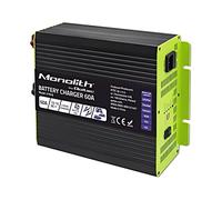 Chargeur 51916 : pour batteries AGM, GEL, plomb-acide, Li-FePO4 60A 12-15VDC ...