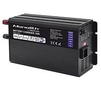 Chargeur 51953 : pour batteries AGM, GEL, plomb-acide, Li-FePO4 20A 88 % QOLTEC