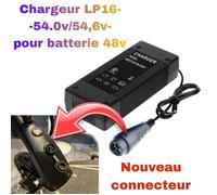 Chargeur 54v pour batterie 48v pour trottinette électrique Dualtron Speedway Minomotors Compatible NOUVEAU BRANCHEMENT LP16