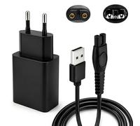 Chargeur 5V pour Philips OneBlade QP2734 QP2724 QP2824 QP2834 QP4631 | Adaptateur USB 1 m Compatible One Blade 3000X 5000X 8000 i9000 360, QP1924 MG5910 MG7910 MG9510 pour Rasoir et Tondeuse