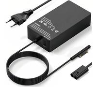 Chargeur 65W Microsoft Surface Laptop,65W Adaptateur pour Microsoft Surface Pro 11/10/9/8/7/7+/6/5/4/3/X,Surface Go 4/3/2/1,Surface Laptop 7/6/5/4/3/2,Surface Book 2/1,USB Type A 2 Pin NA