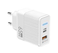 Chargeur 65W | Mural Compact USB C 65 W, Rapide Double Port PD - QC3.0 LED Bloc de Charge pour Ordinateur Portable Voyage téléphones Portables, tablettes, etc.