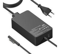 Chargeur 65W Pour Microsoft Surface Pro 11 10 9 8 7+ 7 5 4 3, Surface Laptop 7 6 5 4 3 2 1, Surface Book 3 2 1, Surface Go 1 2 3 Adaptateur Secteur Avec Un Port Usb Et Un Câble