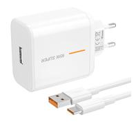 Chargeur 65W Supervooc Charge pour Oppo Find X5 Pro X7 X7 Ultra X6 X6 Pro Find X3 Lite X2 Reno 11 10 8 7 6 A96 A94 A77 A76 A74 A54 avec Câble USB C 2m