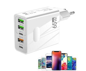 Chargeur 65W USB C Pour Laptop - Bloc Chargeur Compact, Adaptateur Alimentation USB C Rapide | Station De Charge Portative, Adaptateur Secteur Performant, Chargeur Rapide Pour Ordinateur