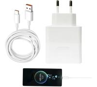 Chargeur 66W Pour Honor Magic 7 Lite Avec Câble Usb C 2M, Compatible Avec Honor 200, Huawei, Supercharge Rapide[J199]