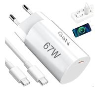 Chargeur 67W pour Xiaomi, Chargeur Rapide pour Redmi avec Câble Typ C 2M avec GaN Tech pour Xiaomi 14T 14 13 Ultra Redmi Note 14