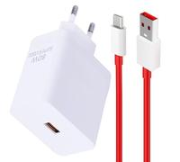 Chargeur 80W SUPERVOOC avec Câble USB C 1m Compatible pour 10 Pro/Nord 2T, Chargeur Rapide USB-C Compatible pour Oppo Reno et Nord/Find X7/X6 Pro