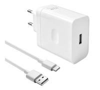 Chargeur 80W SuperVooc avec Câble USB-C 1M pour Téléphone Cellulaire Charge | Compatible avec Find X5 Pro X3 Neo Reno 11 10 8T OnePlus 12 11 Nord 2T Realme GT Sécurité Intelligente