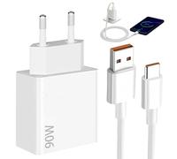 Chargeur 90W pour Xiaomi,90W Chargeur Rapide avec 6A Câble USB C 1M,pour Xiaomi Redmi 14C 13C Note 14 13 12S 11S 10 9 Pro