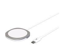 Chargeur à induction 15W Magsafe fixation magnétique fonction stand, Akashi - Blanc