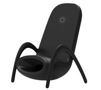 Chargeur à Induction QI 15W Charge Rapide et Sécurisée Design Chaise Noir